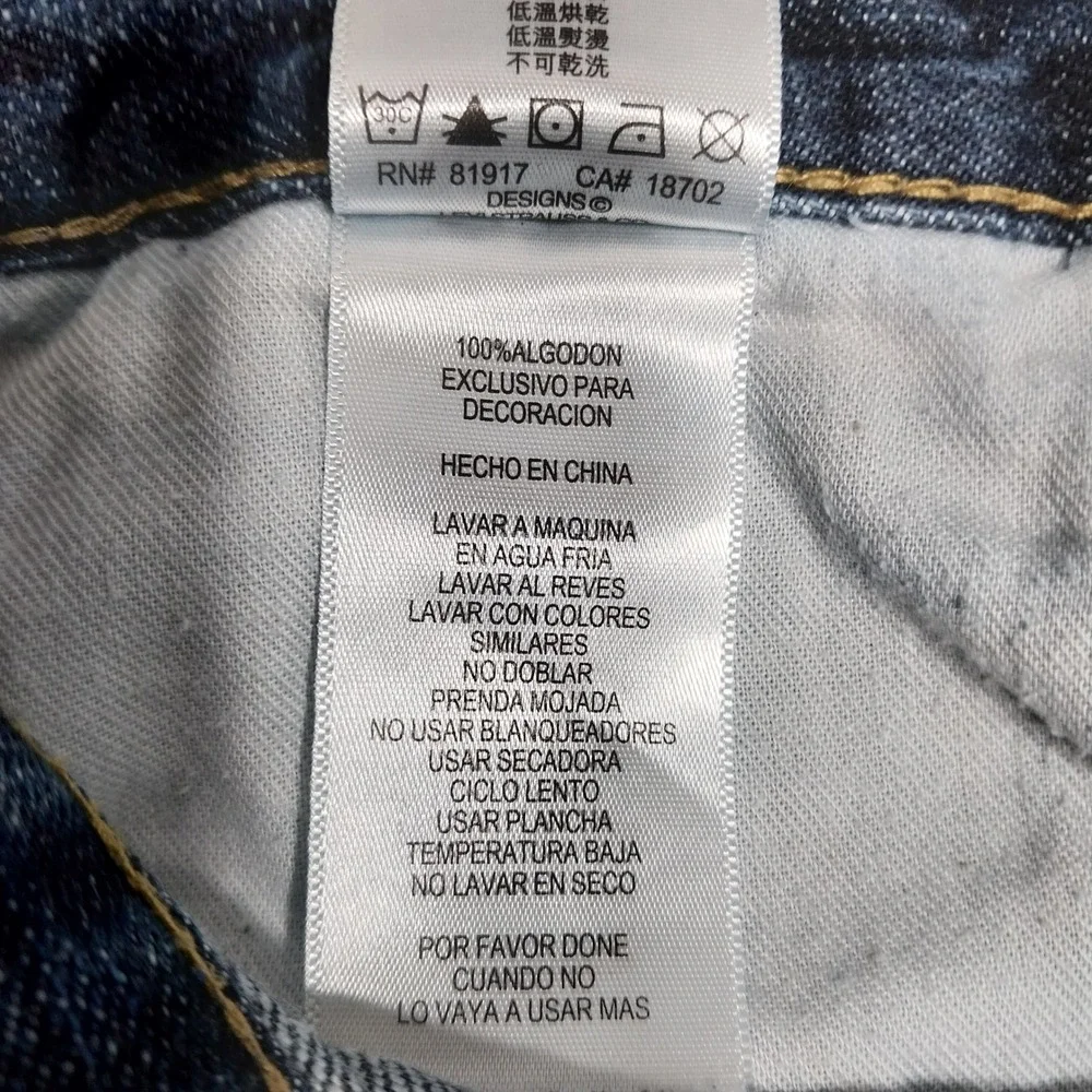 Levi's Boys Jeans 505 Regular Straight Leg 16 REG W28 Blue Denim‎